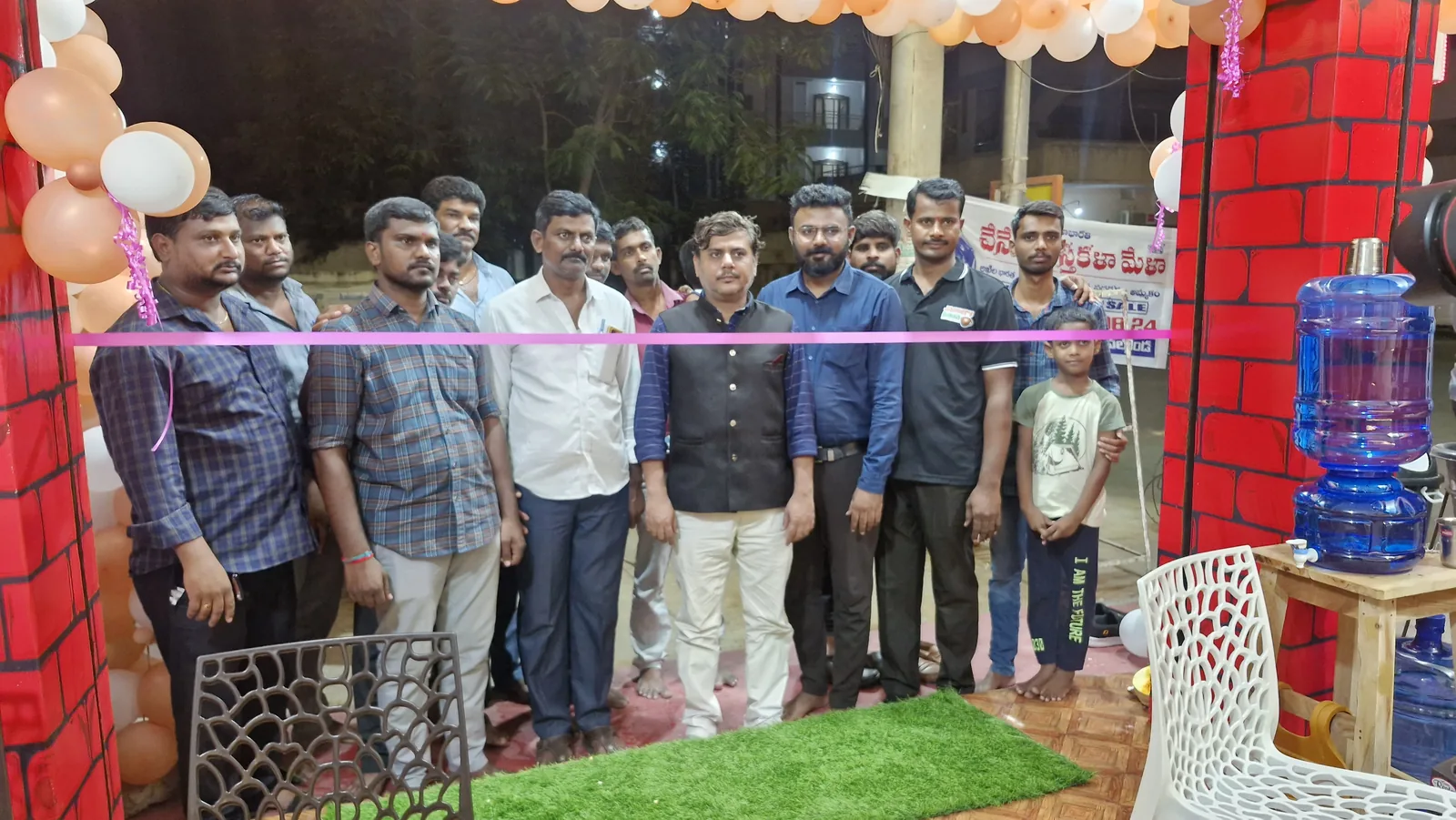 Jaggery Adda team at outlet opening